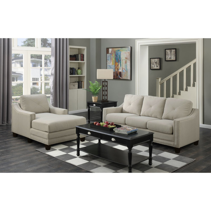 Three Posts™ Lugent Upholstered Chaise Lounge & Reviews Wayfair